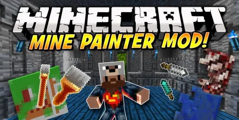Мод на художество для Майнкрафт 1.7.10 (Mine Painter) Мод на художество для Майнкрафт 1.7.10 (Mine Painter)