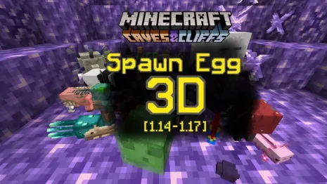 Текстуры на объемные яйца для Майнкрафт 1.18 / 1.17.1 (Spawn Egg 3D) Текстуры на объемные яйца для Майнкрафт 1.18 / 1.17.1 (Spawn Egg 3D)